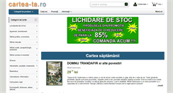 Desktop Screenshot of cartea-ta.ro